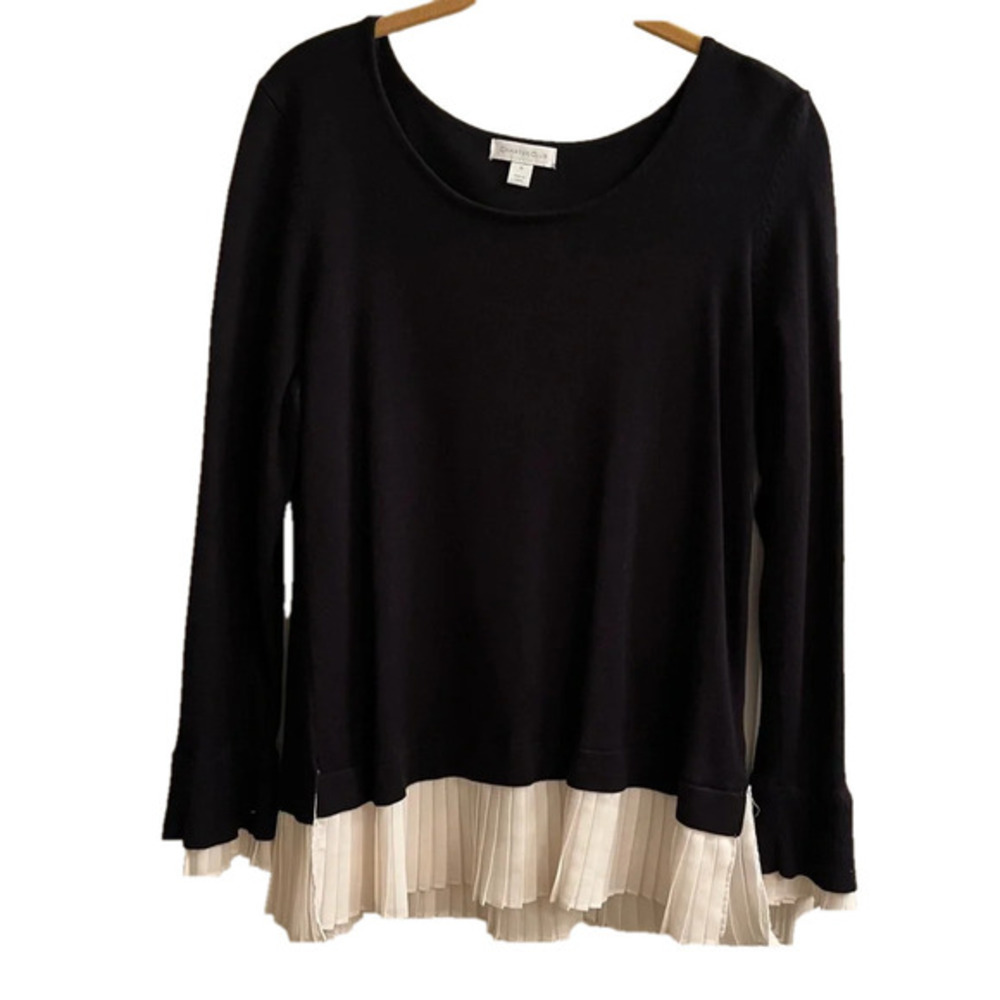 CHARTER CLUB~BLACK~ SWEATER/ BLOUSE~A QUALITY PIECE~ 👍